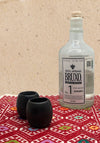 Black clay mezcalero glass